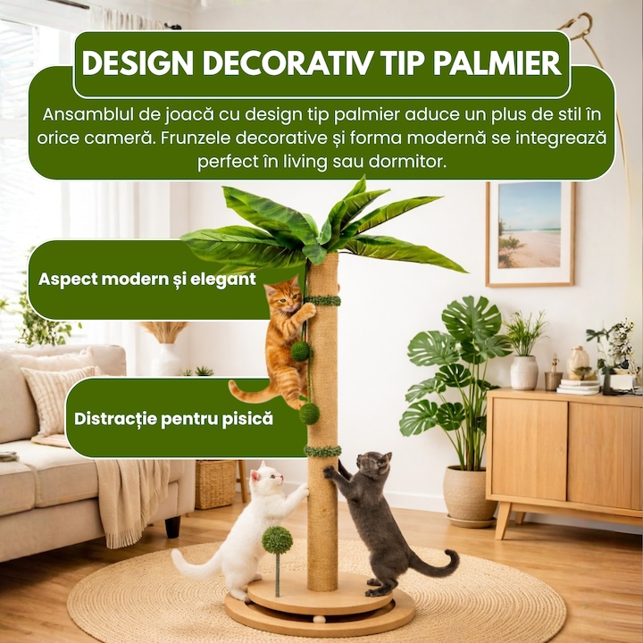 Detaliu stalp din sisal natural
